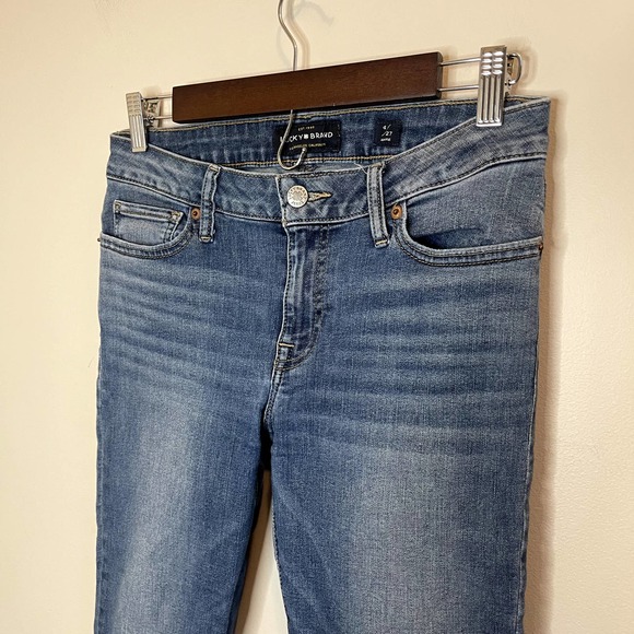 Lucky Brand Womens Lolita Skinny Jeans Mid-Rise Light Wash Raw Hem Size 4 / 27 - Picture 2 of 7